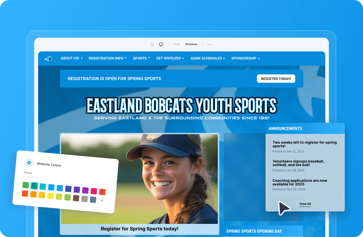 Jersey Watch Website Builder